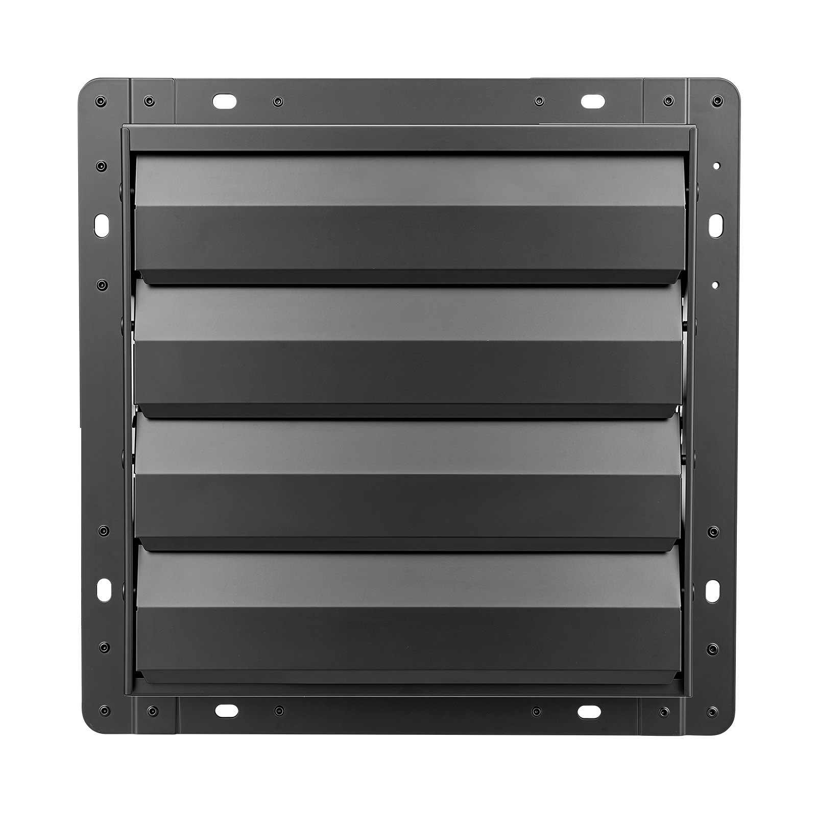 VEVOR 14 Inch Shutter Exhaust Fan Wall Mounted Automatic Louvers EC Motor, Steel Housing, Temperature & Humidity Controller, Ventilation & Cooling for Attic, Garage, Barn, Greenhouse, Workshop, Black