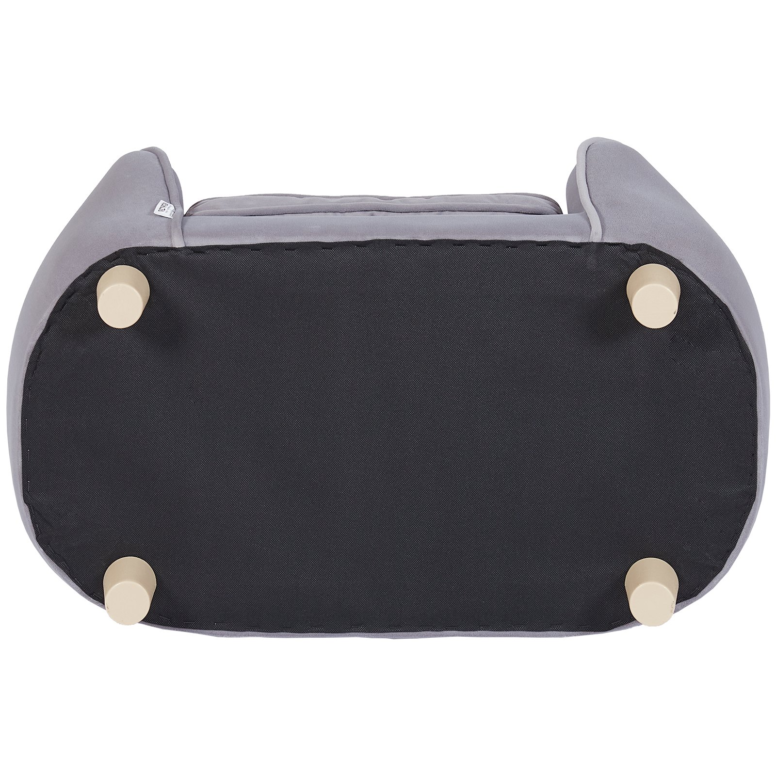 VEVOR Pet Sofa, Dog Couch for Small Dogs and Cats, Soft Velvety Dog Sofa Bed, 66 lbs Loading Cat Sofa, Dark Grey