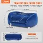VEVOR Pet Sofa, Dog Couch for Medium-Sized Dogs and Cats, Soft Velvety Dog Sofa Bed, 37kg Loading Cat Sofa, Dark Blue