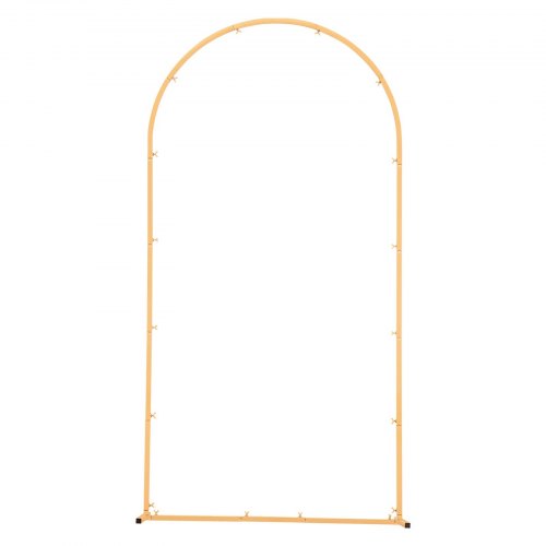 VEVOR Boogachtergrondstandaard Set Van 3 – Goud, 6/5/4 Ft, Met Stoffen Panelen, Voor Bruiloft En Feest
