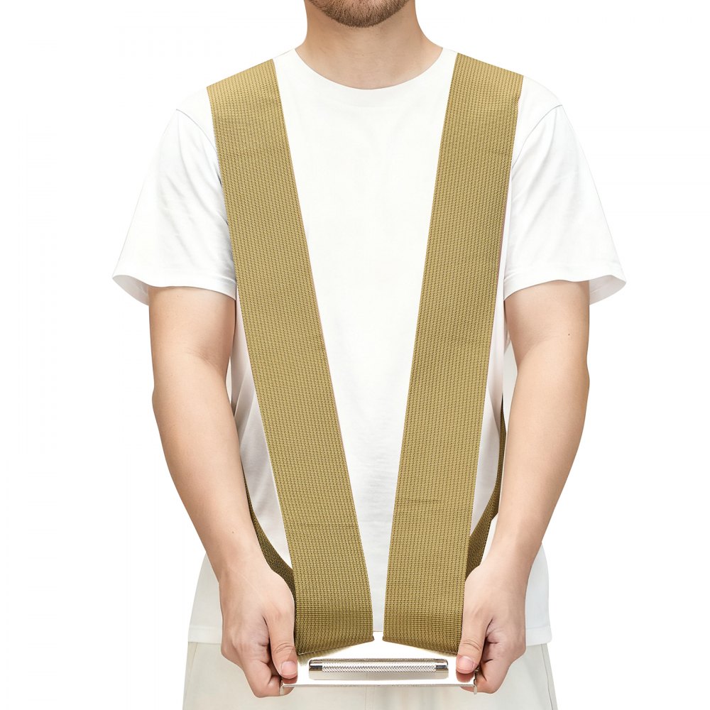 VEVOR Moving Straps, Supports up to 453.6 kg, 2-Person Lifting and Moving System with 2 Harness Straps & 1 Load-bearing Strap, Adjustable Lifting Shoulder Straps Move Furniture Appliances Mattresses