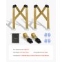 VEVOR Moving Straps, Supports up to 1000 lbs, 2-Person Lifting and Moving System with 2 Harness Straps & 2 Load-bearing Straps, Adjustable Lifting Shoulder Straps Move Furniture Appliances Mattresses