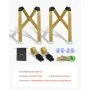 VEVOR Moving Straps, 2-Person Lifting and Moving System with 2 Harness Straps, 2 Load-bearing Straps & 1 Handheld Strap, Adjustable Lifting Shoulder Straps Move Furniture Appliances Mattresses