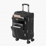 VEVOR Softside Expandable Luggage with Spinner Wheels, 20-Inch Softside Carry on Luggage, Lightweight Checked Suitcase with Expandable Zippered Pocket and TSA Lock, Black
