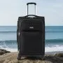 VEVOR Softside Expandable Luggage with Spinner Wheels, 24-Inch Softside Checked Medium Luggage, Lightweight Checked Suitcase with Expandable Zippered Pocket and TSA Lock, Black