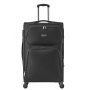 28-Inch Softside Expandable Luggage with Spinner Wheels Checked Suitcase Black