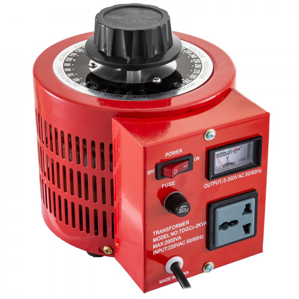 Auto Variac Variable Transformer 2000VA 20Amp 220VAC Regulator Metered Hot Sale