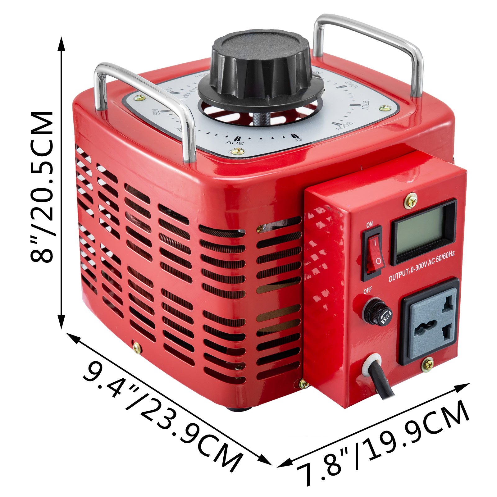 Variable Transformer 3000VA Power Supply Voltage Transformer Converter 0-300V 220V AC 50 Hz One Plug