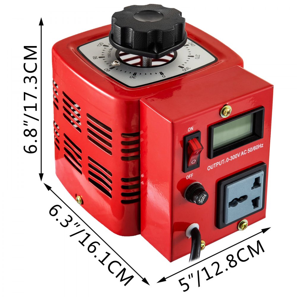 Variac Auto Transformer AC Variable Voltage Regulator Digital 0.5KVA 5Amp