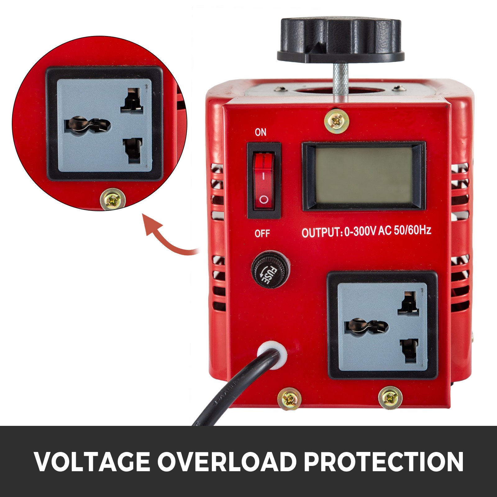 Variac Auto Transformer AC Variable Voltage Regulator Digital 0.5KVA 5Amp