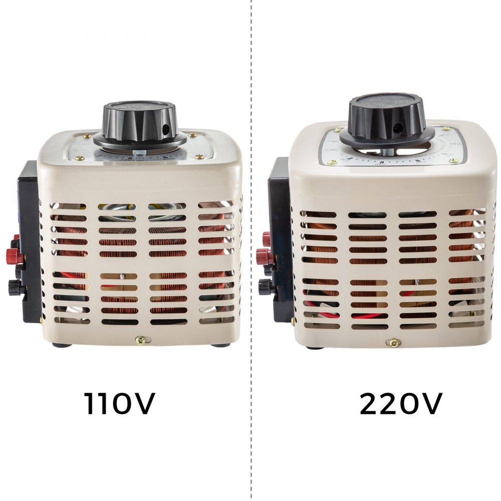 Vevor Variable Transformer 2000va Power Supply Voltage Output Regulator Ac 50hz