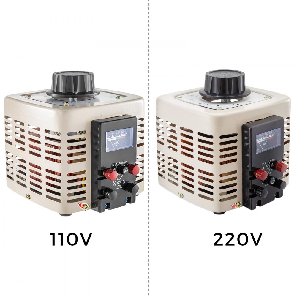 Vevor Variable Transformer 2000va Power Supply Voltage Output Regulator Ac 50hz