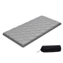 VEVOR Japanese Tatami Mat, Twin Size Foldable Japanese Tatami Mattress, Futon Mattress with Storage Bag & Fastener, 9-Layer Floor Mat for Sleeping, Dormitory, Meditation, Yoga, 80 x 39 x 3.5 in, Gray