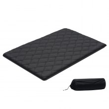 VEVOR Japanese Tatami Mat, Full Size Foldable Japanese Tatami Mattress, Futon Mattress with Storage Bag & Fastener, 9-Layer Floor Mat for Sleeping, Dormitory, Meditation, Yoga, 80 x 54 x 3.5 in, Black