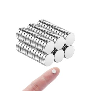 Pack 100 Imanes De Neodimio Disco 3mm X 1mm - N35 - Plata - Para Manualidades