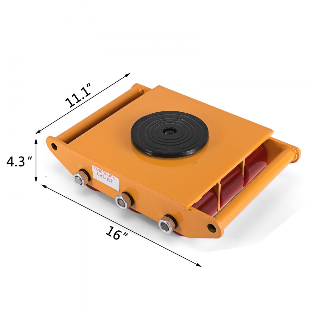 15 Ton heavy machine dolly Machinery Mover 15T/33000LBS Machinery Skate  Durable