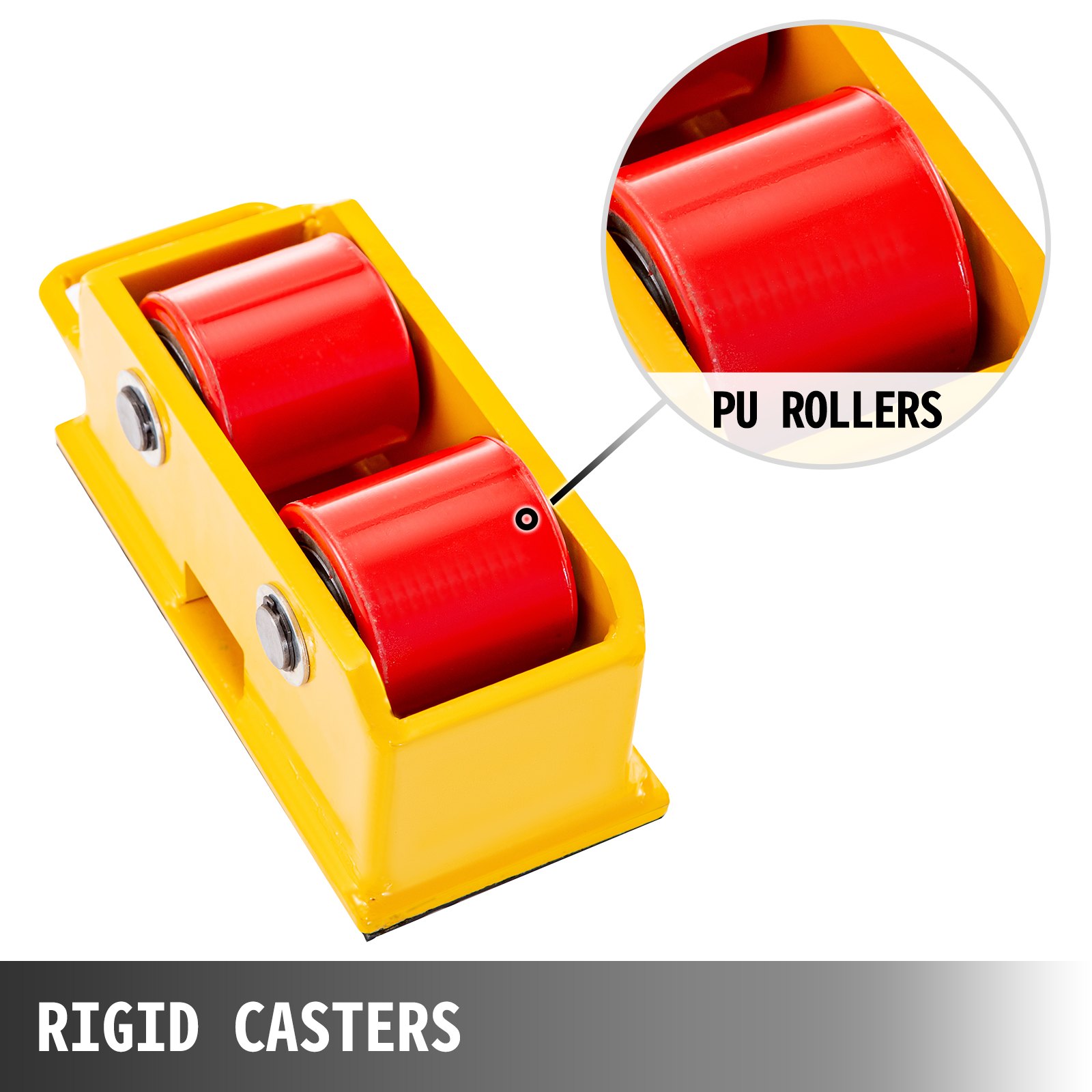 Machine Dolly Skate Machinery Roller Mover Cargo Trolley 2.5t 2 Roller