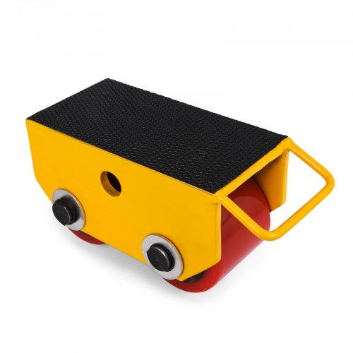 Machinery Mover Industrial Dolly Skate 2.5t Cast Steel Roller W/ Rubber Face
