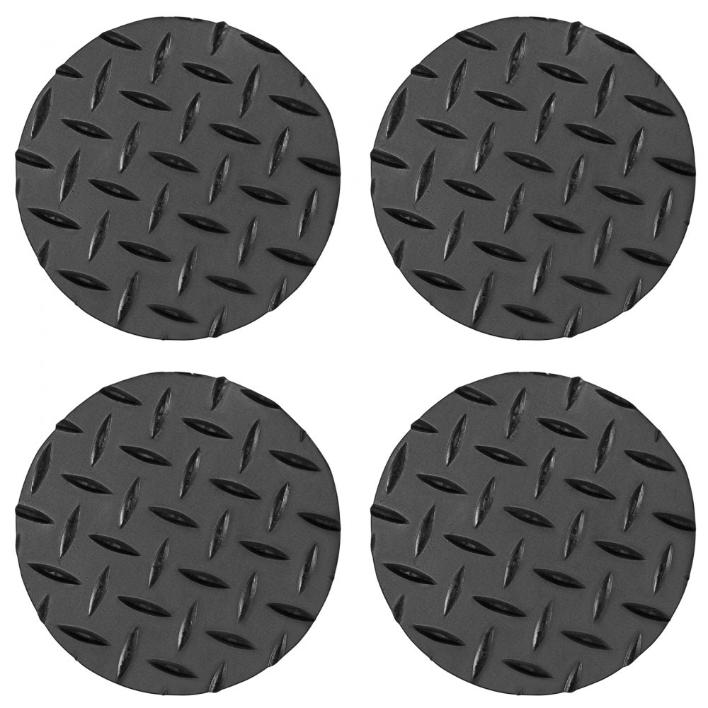 VEVOR Machinery Mover Machinery Skate Dolly 6T, w/ 360° Rotation, 4pcs in Yellow