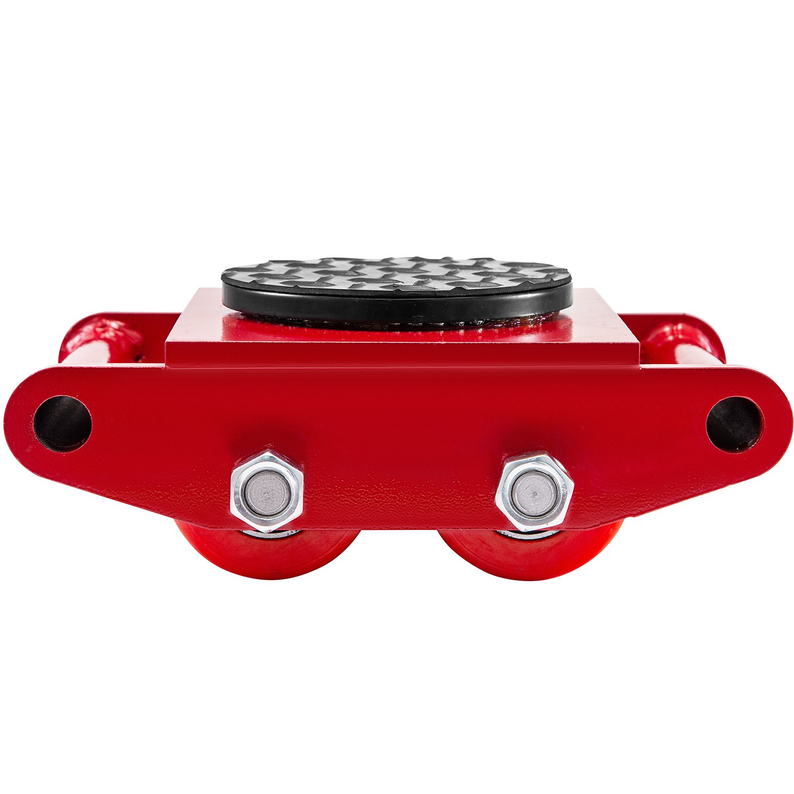 VEVOR 4pcs Machinery Mover, 6T Machinery Skate Dolly, 13200lbs Machinery Moving Skate, Machinery Mover Skate w/ 360° Rotation Cap and 4 Rollers, Heavy Duty Industrial Moving Equipment, Red