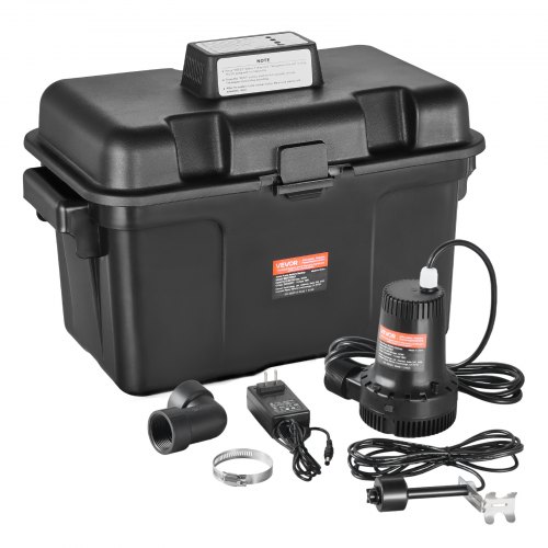Basement Emergency Back-Up Sump Pump Backup Sump Pump System 2000GPH 0.17 HP