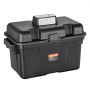 Bomba de sumidero de respaldo de emergencia para sótanos VEVOR, sistema de bomba de sumidero de respaldo de 2000 GPH y 0.17 HP, con adaptador de 15 V, interruptor de flotador, controlador de monitoreo las 24 horas, alertas y cargador, color negro.