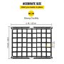 VEVOR 3.5'x 4.1' Cargo Net Capacity 1100LBS Truck Bed Cargo Net Heavy Duty Cargo Nets for Pickup Trucks with S-Hooks