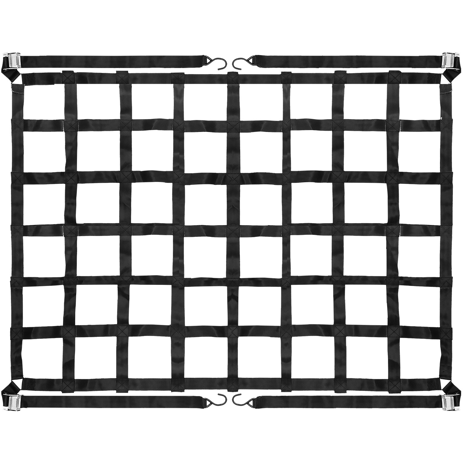 VEVOR 3.5'x 4.1' Cargo Net Capacity 1100LBS Truck Bed Cargo Net Heavy Duty Cargo Nets for Pickup Trucks with S-Hooks