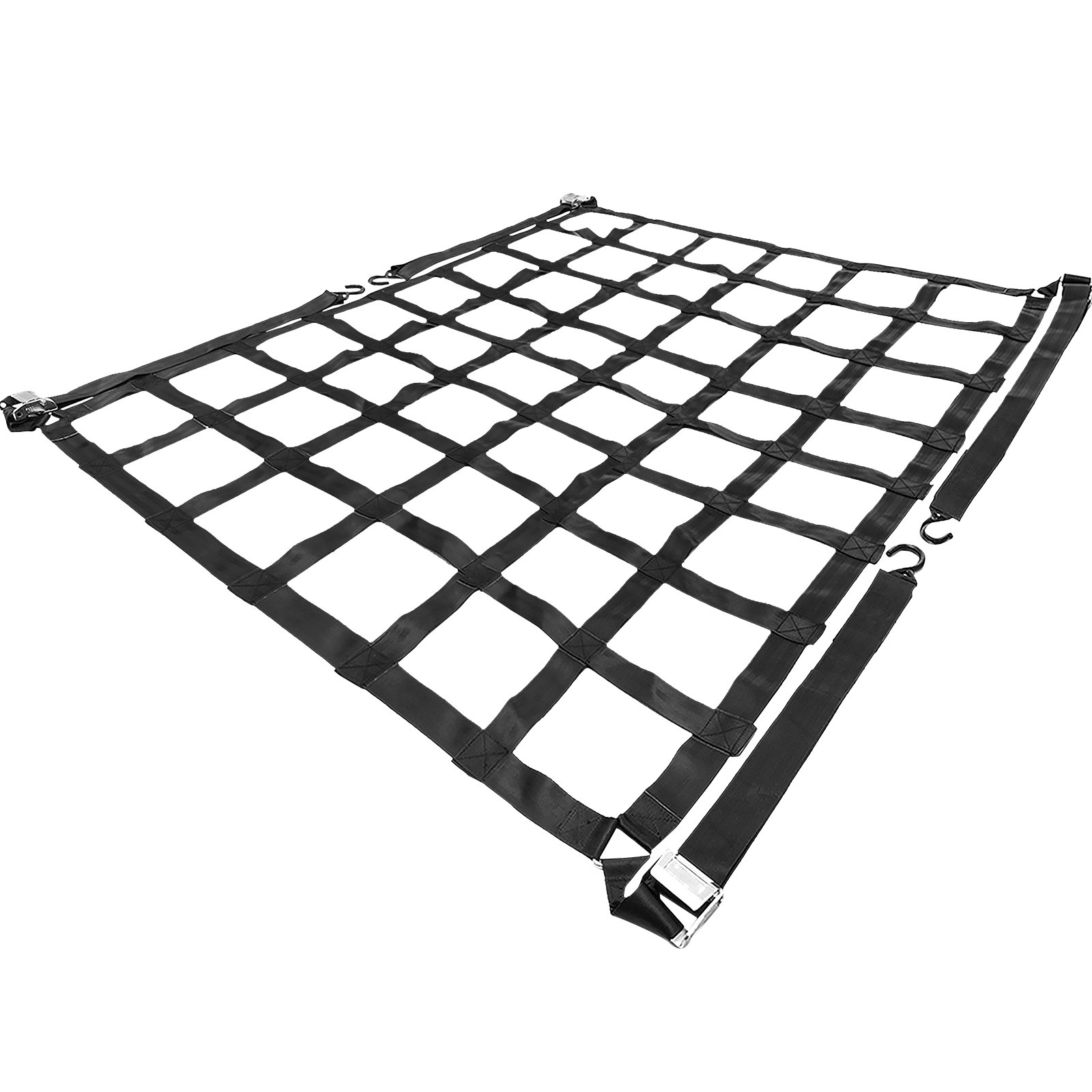 VEVOR 3.5'x 4.1' Cargo Net Capacity 1100LBS Truck Bed Cargo Net Heavy Duty Cargo Nets for Pickup Trucks with S-Hooks