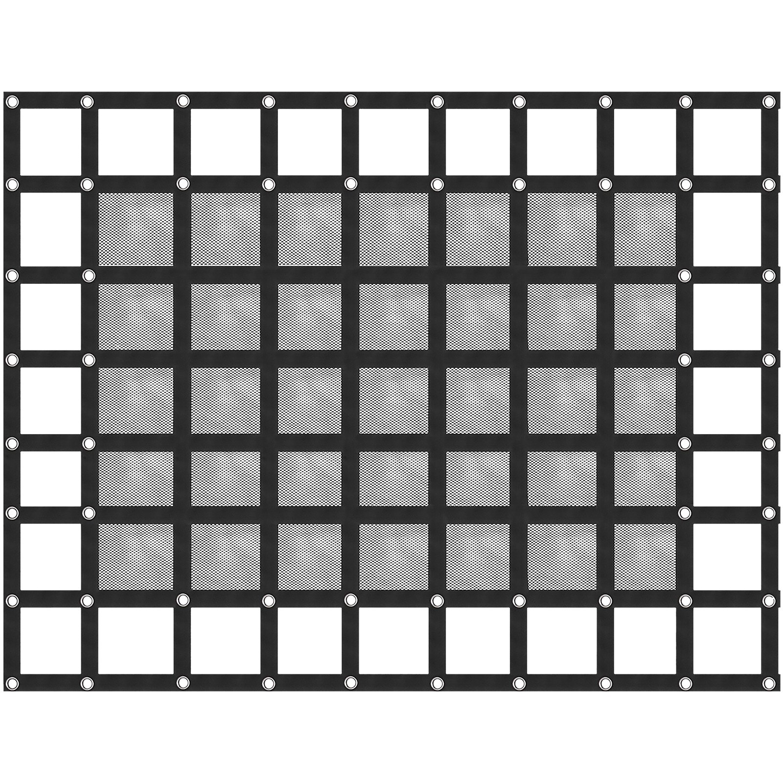 VEVOR 6' x 4.7' Cargo Net with Mesh, Truck Bed Cargo Net Capacity 1100LBS, Heavy Duty Cargo Nets with Cam Buckles & S-Hooks for Pickup Trucks (72" x 57")