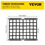 Vevor Truck Bed Cargo Nets For Pickup Trucks W/ Hook 6.8x4.1ft 1100 Lbs Capacity