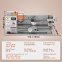 VEVOR Mini Metal Lathe Machine, 17.8 cm x 40.7 cm, 800W Precision Benchtop Power Metal Lathe, 150-2500 RPM Continuously Variable Speed, with 9.9 cm 3-jaw Metal Chuck Tool Box for Processing Precision Parts