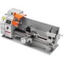 VEVOR Mini Metal Lathe Machine, 17.8 cm x 40.7 cm, 800W Precision Benchtop Power Metal Lathe, 150-2500 RPM Continuously Variable Speed, with 9.9 cm 3-jaw Metal Chuck Tool Box for Processing Precision Parts