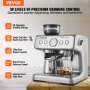 VEVOR espressomaskin med kvern 15 bar semiautomatisk espressomaskin