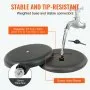 VEVOR Pedestal Sign Holder Adjustable Poster Stand 11 x 17 Inch Round Base
