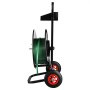 VEVOR Banding Strapping Cart, for PET/PP/Fiber Strapping Coils with 8" Core Size, Heavy Duty Strapping Dispenser, Equipped with Anti-Retreat Pulleys, Upgrade Brake System, Spacious Tray for Tools