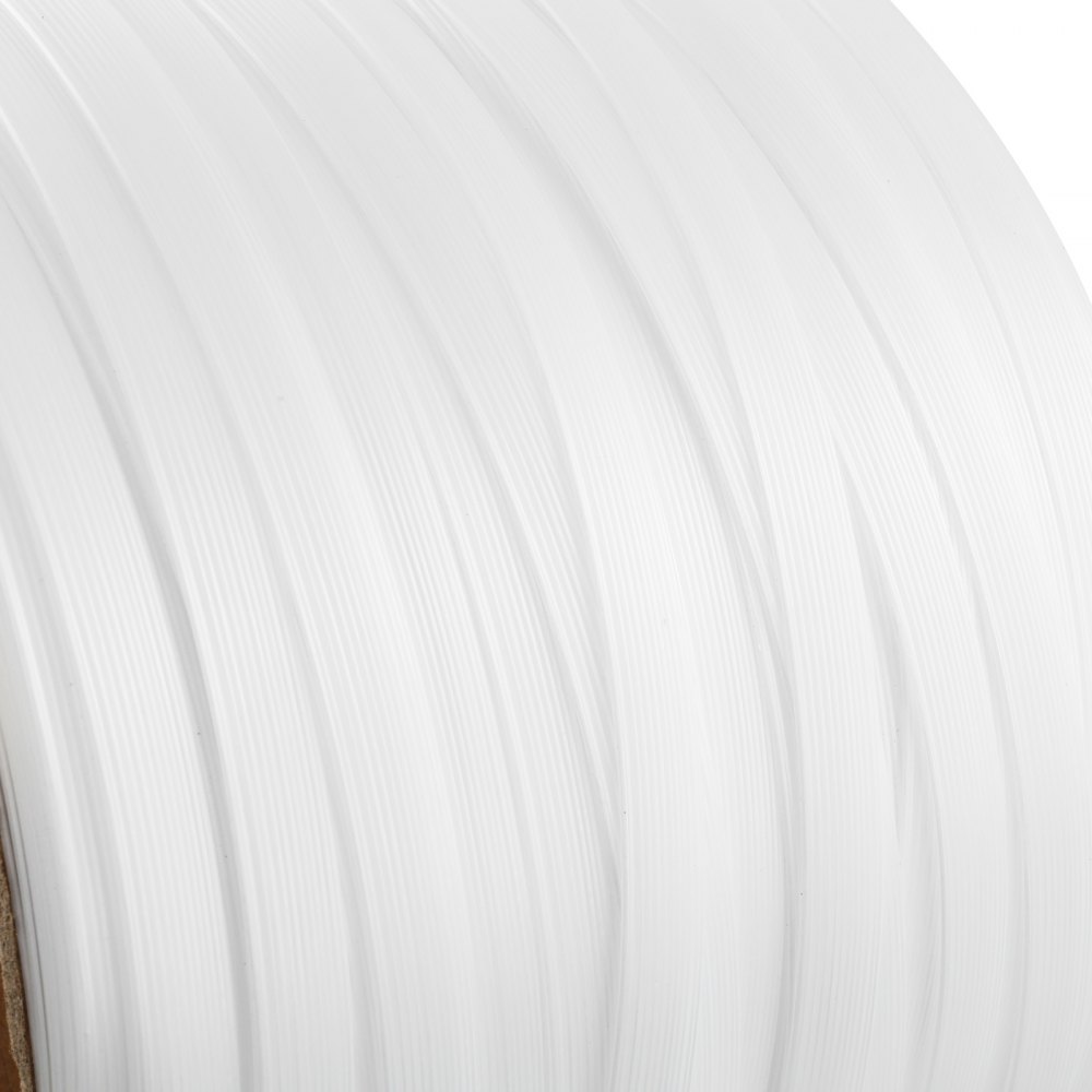 VEVOR Packaging Woven Cord Strapping Roll, 660' Length x 1/2" Width x 0.03" Thickness, 882 lbs Breaking Strength, Heavy Duty Banding Pallet Strap Coil, Portable Strong Banding Packing Straps, White