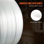 VEVOR Packaging Woven Cord Strapping Roll, 330' Length x 3/4" Width x 0.03" Thickness, 1763 lbs Break Strength, Heavy Duty Banding Pallet Strap Coil, Portable Strong Banding Packing Straps, White