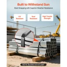 VEVOR Steel Strapping Coil 3/4 in x 0.02 in x 300 ft Metal Banding Strap