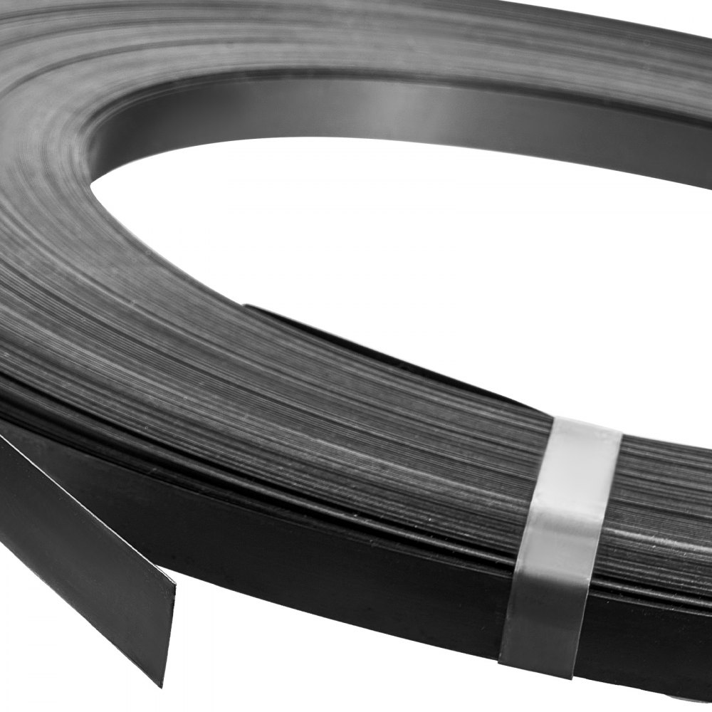 VEVOR Steel Strapping Coil, 19 mm x 0.55 mm x 500 m, Metal Strapping Banding Roll Withstands Harsh Environment, 771 kg Break Strength, Heavy Duty Banding Pallet Strap Coil for Pallet Packing