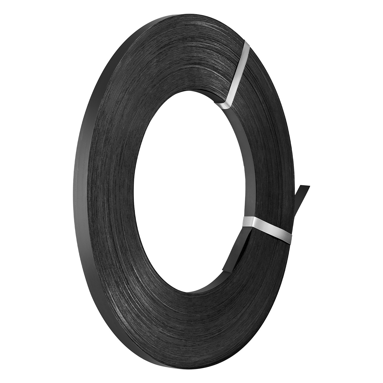 Ocelová páska VEVOR v cívce, 19 mm x 0,55 mm x 500 m, kovová páska v cívce odolává náročnému prostředí, pevnost v tahu 771 kg, odolná páska na palety v cívce pro balení palet