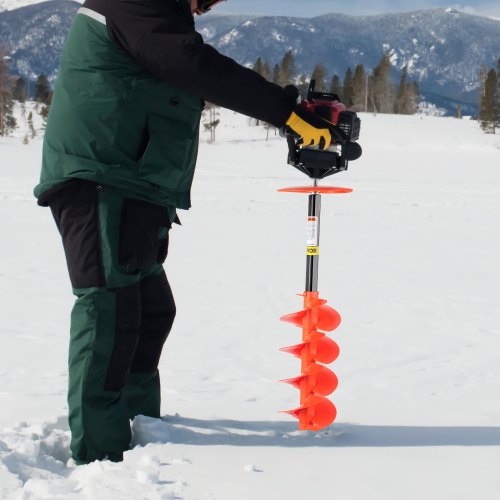VEVOR Ice Drill Auger, 6'' Diameter Nylon Ice Auger, 39'' Length