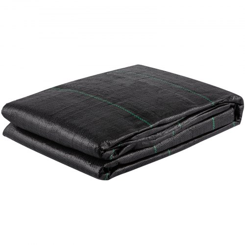 VEVOR Geotextile Fabric, 12.5 x 30 ft 3.5oz Woven PP Driveway Drain Cloth w/ 600lbs Tensile Strength, Heavy Duty Underlayment for Soil Stabilization, Landscaping, Weed Barrier, 12.5FT30FT-3.5OZ, Black