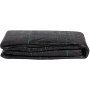 folded black VEVOR geotextile fabric with green lines on a white background.