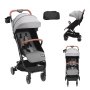 VEVOR Standard Baby Infant Stroller, Toddler Stroller with 95°-150° Adjustable Backrest & & 0/90°Adjustable Footrest & One-click Folding, Newborn Stroller with Cup Holder and Carry Bag, Dark Grey