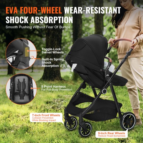 travel stroller and car seat PIPA Urbn + MIXX Next Travel System by Nuna Caviar/Chocolate