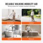 VEVOR folding walker for reliable walking aid, suitable for living room, outdoor, bathroom, and bedroom use.