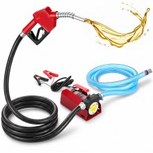 VEVOR Diesel Fuel Transfer Pump Kit  12V 10 GPM DC with Automatic Shut-off Nozzle Hose, Portable Electric Self-Priming Fuel Transfer Extractor Pump Kit  for Diesel, Kerosene, Machine, Transformer Oil