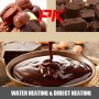 VEVOR 26.5 Lbs Chocolate Tempering Machine, Chocolate Melting Machine with Temperature Control (0~80℃/32~176℉)，1000W Electric Commercial Food Warmer For Chocolate/Milk/Cream/Soup Melting and Heating,3 Tanks.