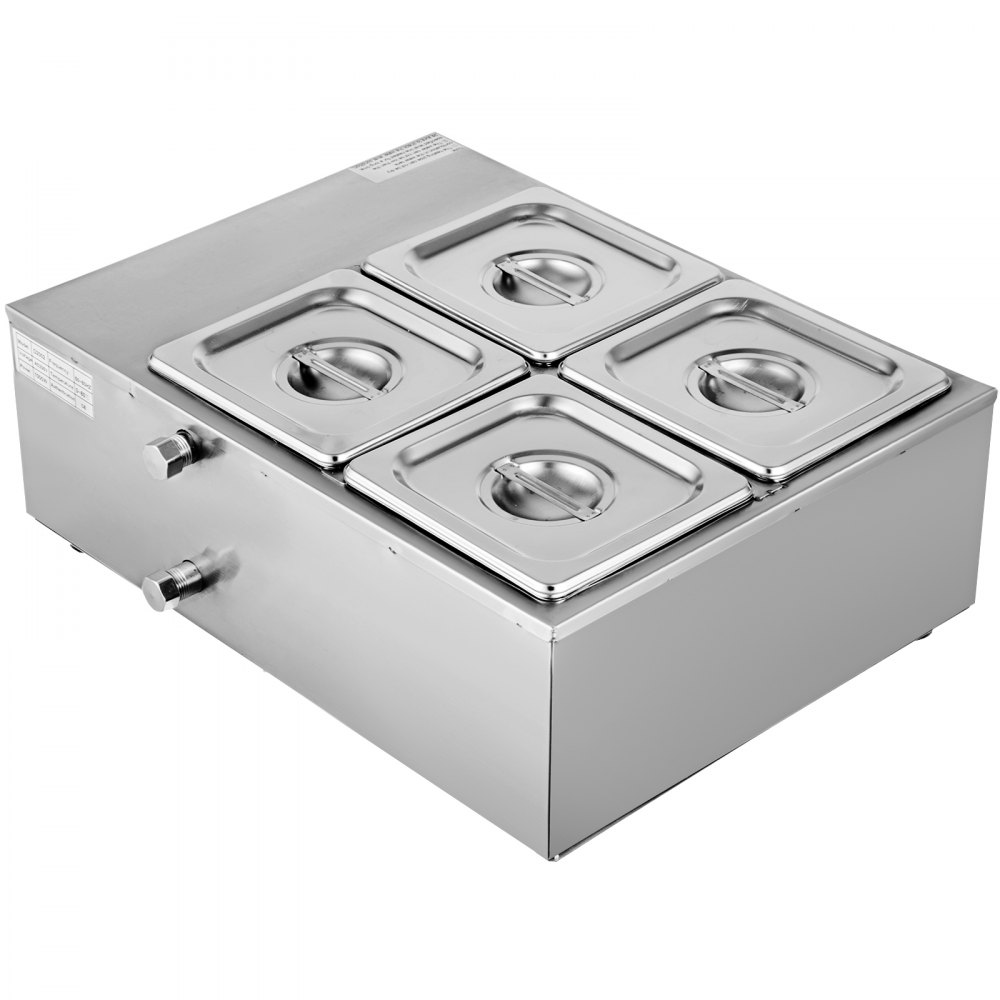 VEVOR 17.6 Lbs Chocolate Tempering Machine, Chocolate Melting Machine with Temperature Control (0~80℃/32~176℉)，1000W Electric Commercial Food Warmer For Chocolate/Milk/Cream/Soup Melting and Heating,4 Tanks